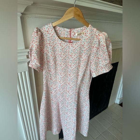 Floral Short Sleeve Dress - Picture 1 of 3